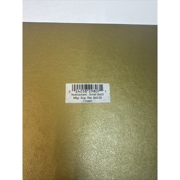 Waterford Holiday Heirlooms Ornaments 3 Nutcrackers Hand Made 2000 w/ Box - Picture 12 of 13